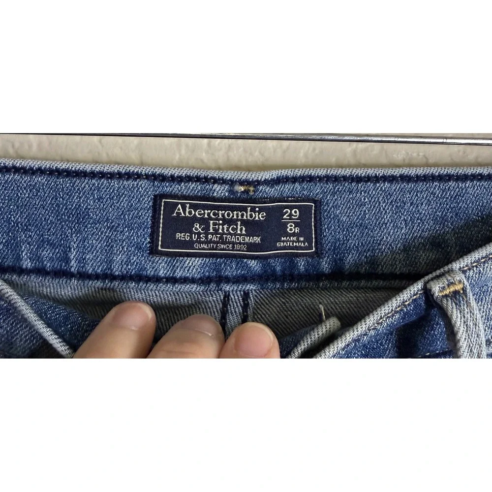 Abercrombie & Fitch Womens‎ 29/8R Flare Jeans Blue High Rise Medium Wash Preppy